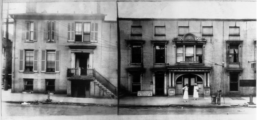 Market  - Church to Short (East), 154  Vacant, 152  Mrs. F. Barkley, 150  Oldham Brick  &  Tile Co., 148  F.M. Kelley, W.C. Ford