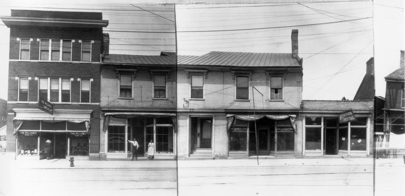 N. Limestone - Church to 2nd (West), 161  The Reliance Shoe Co., 163  P.E. Villeminot Jeweler, 163 1/2  Mrs. G.P. McGuire, 165  Ashland Boot Shop, 167  Richardson Printing