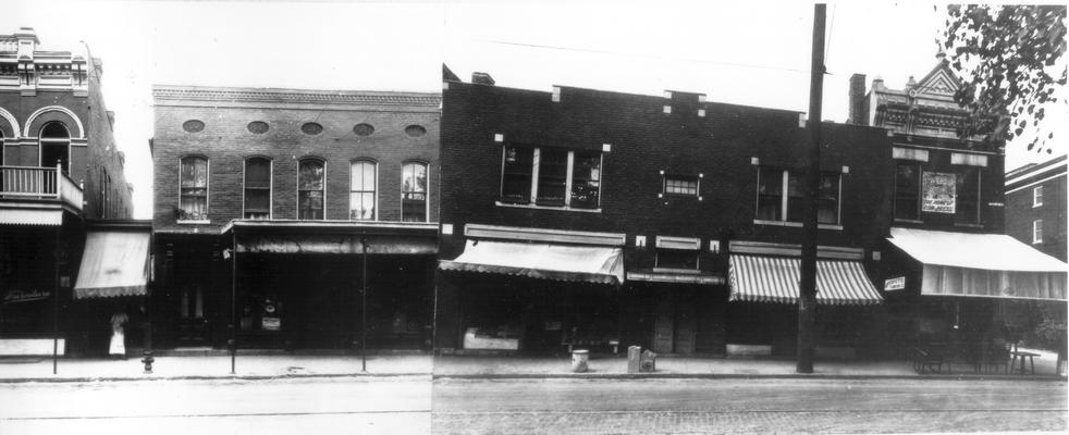 N. Limestone - 2nd to Mechanic (West), 225  G.W. Phillips, 227  E.A. Welch, 229-229 1/2  Joe Modica Confections, 231 1/2  Hayes Clark, 233  Fayette Furniture Co