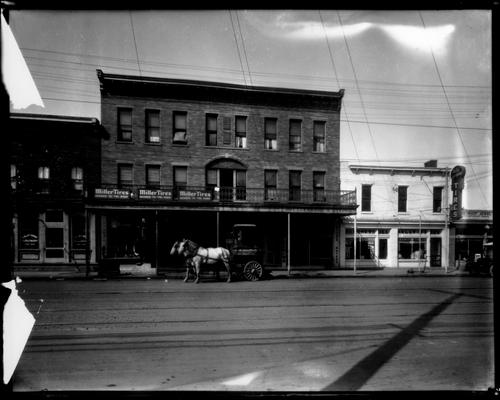 E. Main - Eastern to Rose, 348  California Laundry, 346  D.B. Neal, Nick Kistos, Mrs. E.M. Evan, Mary Haney, Mrs. A. Morton, 344  Southern Dye Works, 342  Lexington Tire Co., 340  Cranfill Plumbing