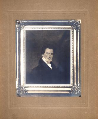 John Wesley Hunt Jr. (?-?), son of John Wesley Hunt, reproduction of a painted portrait