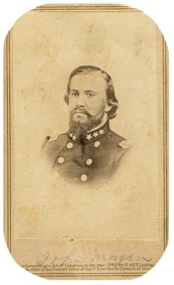 Brigadier General John Hunt Morgan C.S.A.; Morgan in uniform as a brigadier general