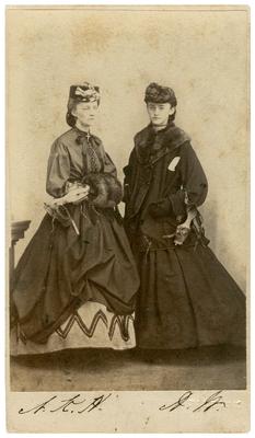 Ellen Key Howard (1840-1925), (AKA Nellie), wife of Charlton Hunt Morgan and an unidentified woman
