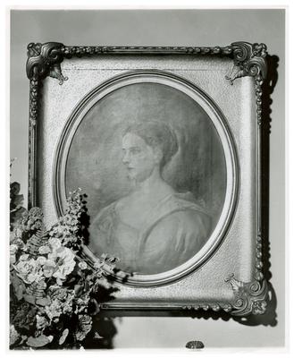 Ellen Key Howard (1840-1925), (AKA Nellie), wife of Charlton Hunt Morgan, reproduction of a painted portrait