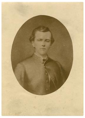 1st Lieutenant Thomas Hunt Morgan, C.S.A., reproduction of a painted portrait