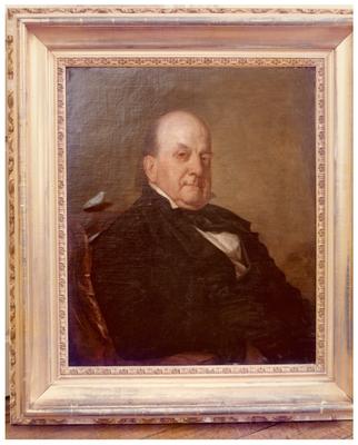 John Wesley Hunt (1773-1849), Grandfather of John Hunt Morgan and one of the first millionaires west of the Allegheny Mountains; reproduction of a painted portrait