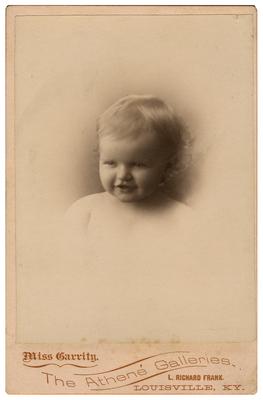 Unidentified infant; removed from pg. 8 of album