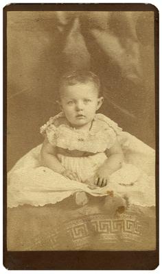 Unidentified infant; removed from pg. 27 of album