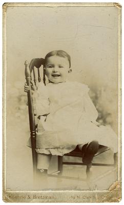 Unidentified infant; removed from pg. 28 of album