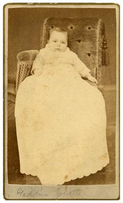 Unidentified infant; removed from pg. 29 of album