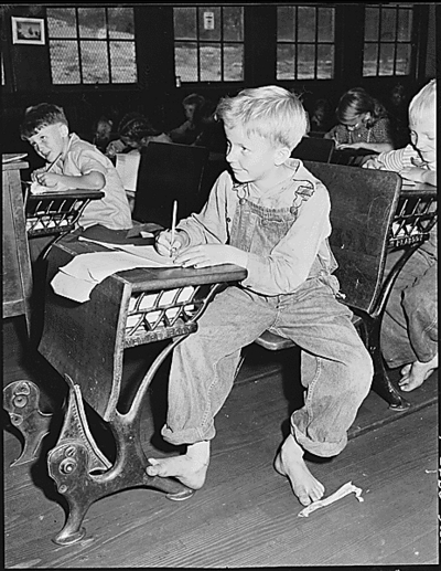 Coal miner's child in grade school.  Lejunior, Harlan County, KY. 9/15/46