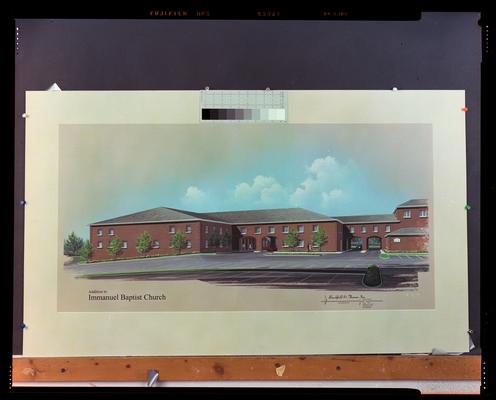 Burchfield and Thomas, Rendering of Immanuel Baptist Church, 1 image