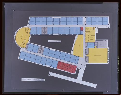 Carter County Elementary school site plan, 2 images