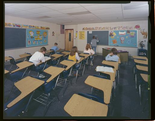 Sherman Carter Barnhart Architecture, unknown classroom interior, 1 image