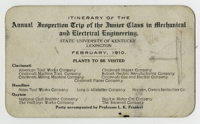 State University of Kentucky programs