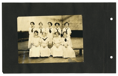 Group portrait: Girls basketball team