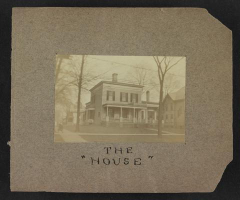 Handwritten title on album page: The 'House'