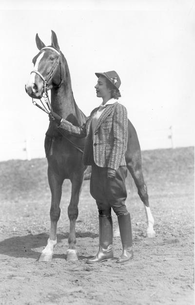 Woman with her horse