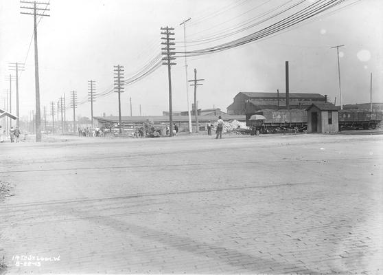Railroad yard, 1913
