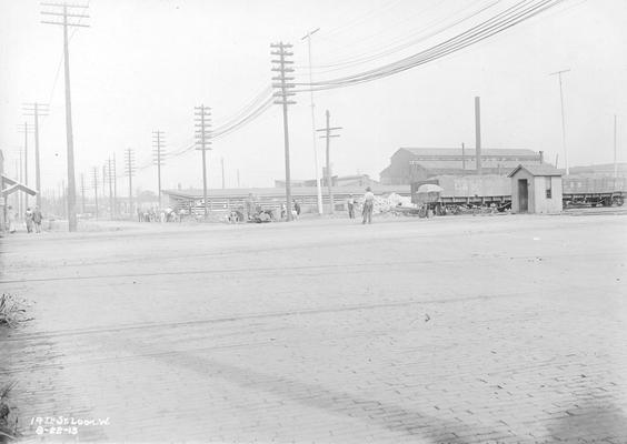 Railroad yard, 1913