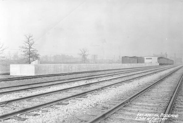 Freight station, Bessemer, Alabama, east side of platform, December 1, 1917; Nitrate 4173