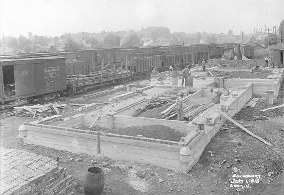 Kentucky stations, Somerset, construction, June 1, 1913