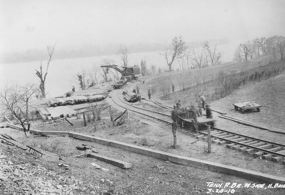Tennessee River Bridge, west side north bank, March 20, 1916