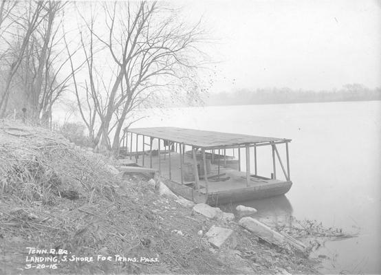 Tennessee River Bridge, March 20, 1916, south shore for transport