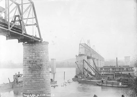 Tennessee River Bridge, March 20, 1916, west side facing south