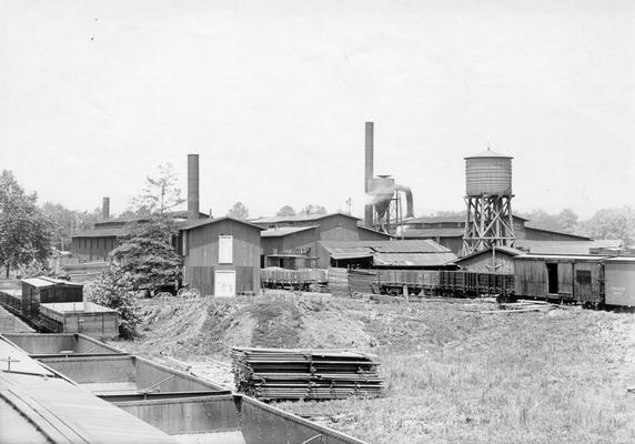 Buildings, railroad cars, plant buildings