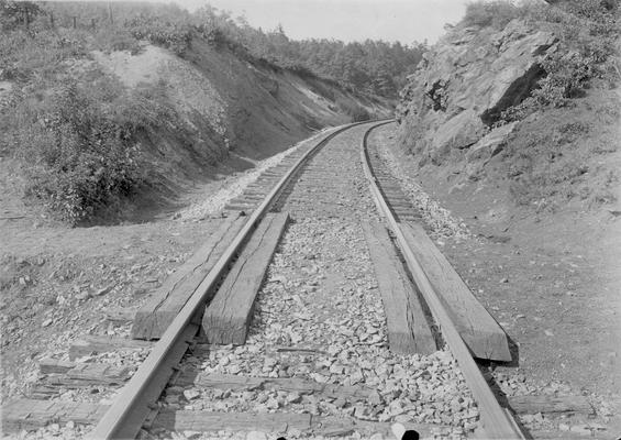 Railroad tracks crossing