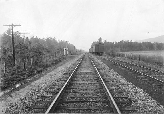 View with train, near Highpoint