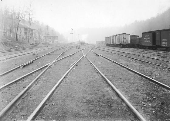 Tracks, switches, and railroad cars