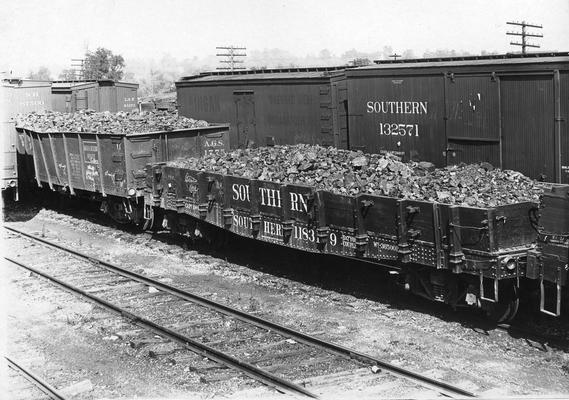 Railroad car, cargo of coal