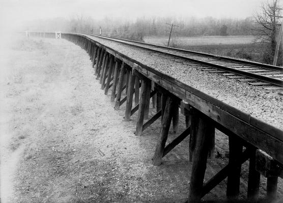 Railroad bridge and supports