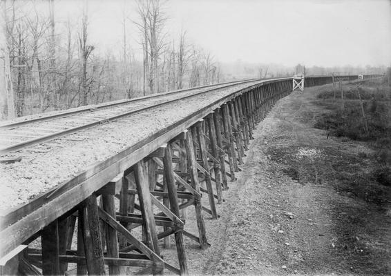 Railroad bridge and supports