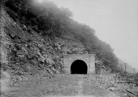 Entrance to railroad tunnel