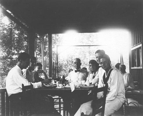 Group of people dining