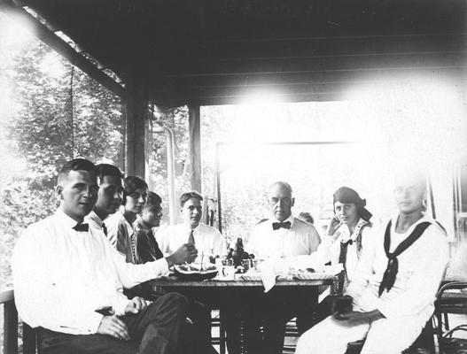 Group of people dining