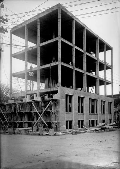 Lexington Herald Building construction, printed for John Wyatt, August 1964