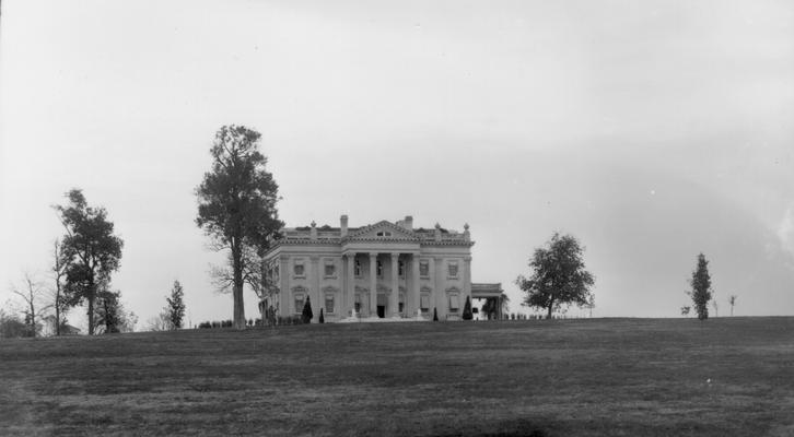 Elmendorf estate, fall 1909, Haggin glass negative, GN1000, printed for John Wyatt, fall 1964