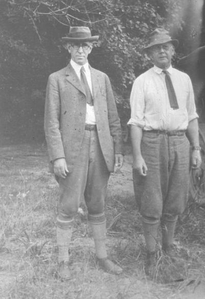 McVey, Frank LeRond, President, 1917 - 1940, on left