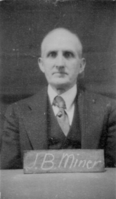 Miner, James Burt, Professor and Head of Psychology, 1921 - 1947, Director of Bureau of Personeel Service, 1930 - 1947