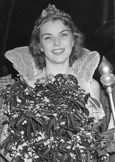 Smith, Virginia, (Considine, Mrs. Richard G.), Queen of the Mountain Laural Festival, photograph courtesy of the Lexington Herald Leader, Lexington, Kentucky 5/9/65