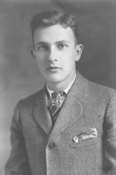 Young, David M. Steel, Assistant Professor of Geology, 1931 - 1945, curator of the geology museum, print dated circa 1931