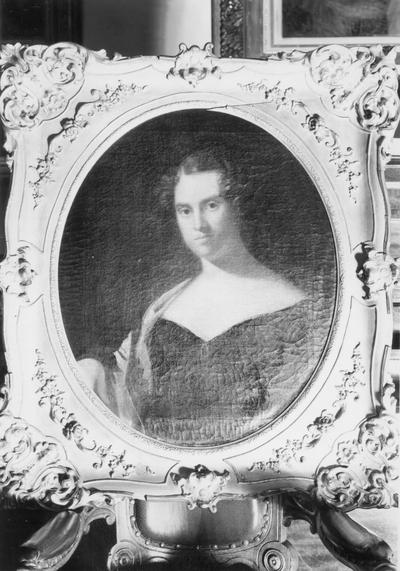 Nannette Brown Price, 1797-1878 (married to Thomas Smith), oil on canvas painting by Jouett circa 1826