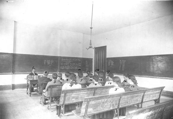 Students in class, circa 1898