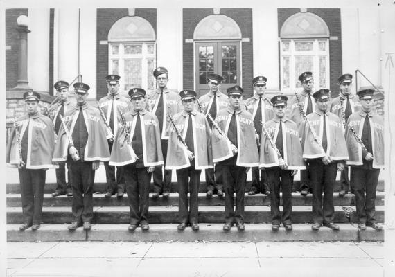 Clarinet section of University of Kentucky Band, 1931, Maxwell Presbyterian Church, Lexington, Kentucky