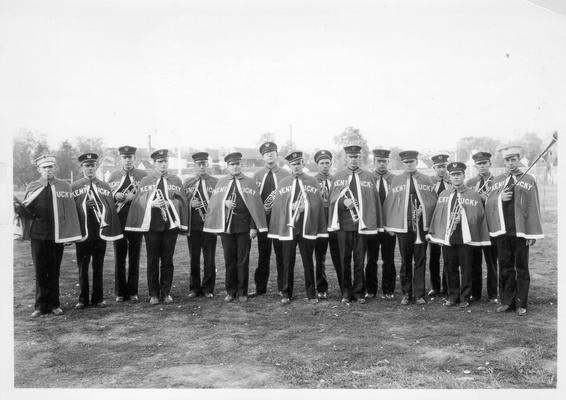 Trumpet section of University of Kentucky Band, duplicate