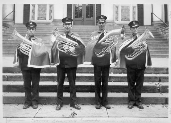 Euphonium section of University of Kentucky Band, Maxwell Presbyterian Church, Lexington, Kentucky
